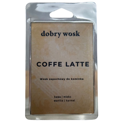 Wosk zapachowy Coffee Latte Dobry Wosk – eleganckie opakowanie o kawowym odcieniu Wosk zapachowy Coffee Latte Dobry Wosk – eleganckie opakowanie o kawowym odcieniu