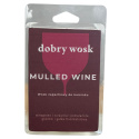 Wosk zapachowy Mulled Wine Dobry Wosk – eleganckie opakowanie z bordowym tłem